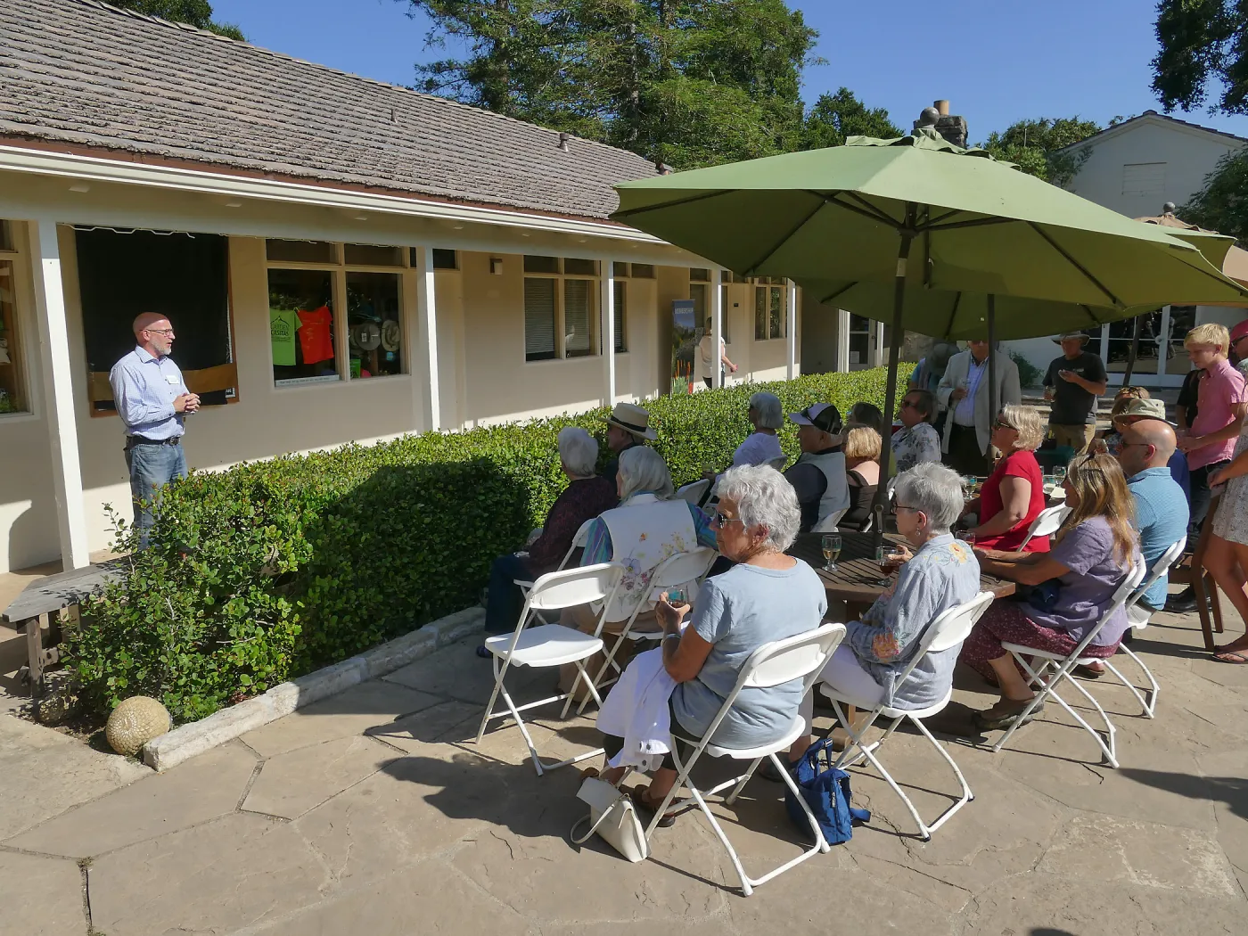 Dedication ceremony for â€œAfter the Rainsâ€ mosaic by Patti Jacquemain