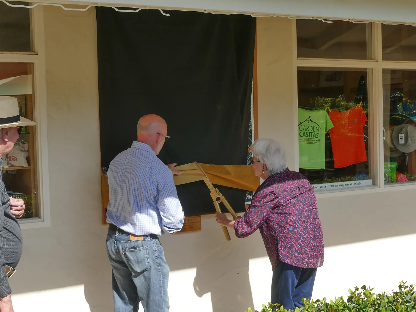 Dedication ceremony for â€œAfter the Rainsâ€ mosaic by Patti Jacquemain