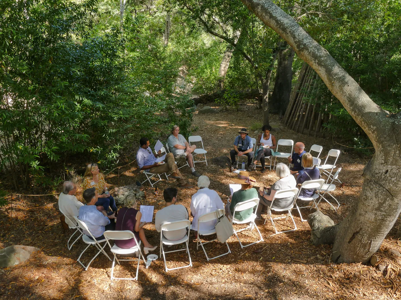 Garden's Board of Trustees visit the Garden Casitas