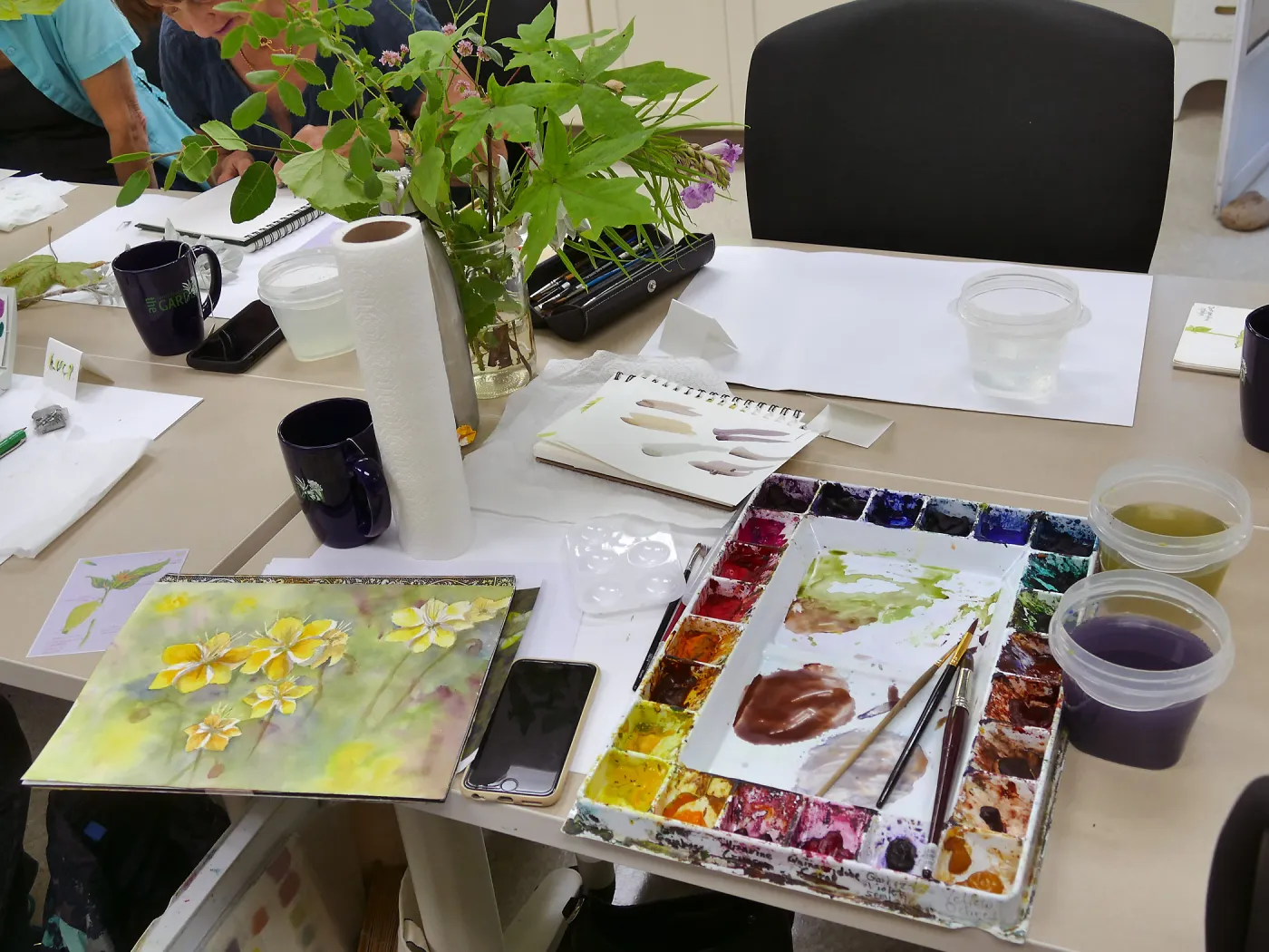 â€œPainting the Nativesâ€ watercolor class taught by Deborah Dal Zuffo