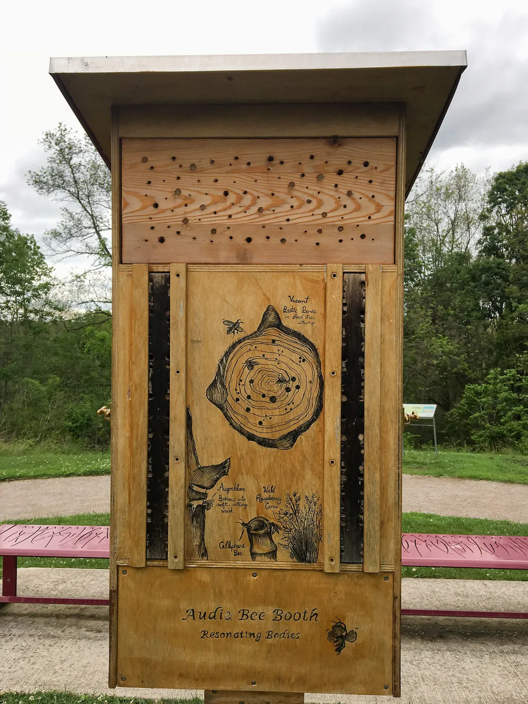 Royal Botanic Garden, Ontario, Canada, BioBlitz audio Bee Booth, Imagination Grove