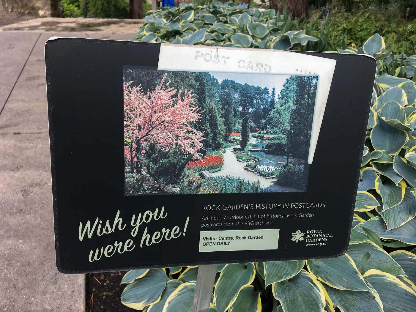 Royal Botanic Garden, Ontario, Canada, signage