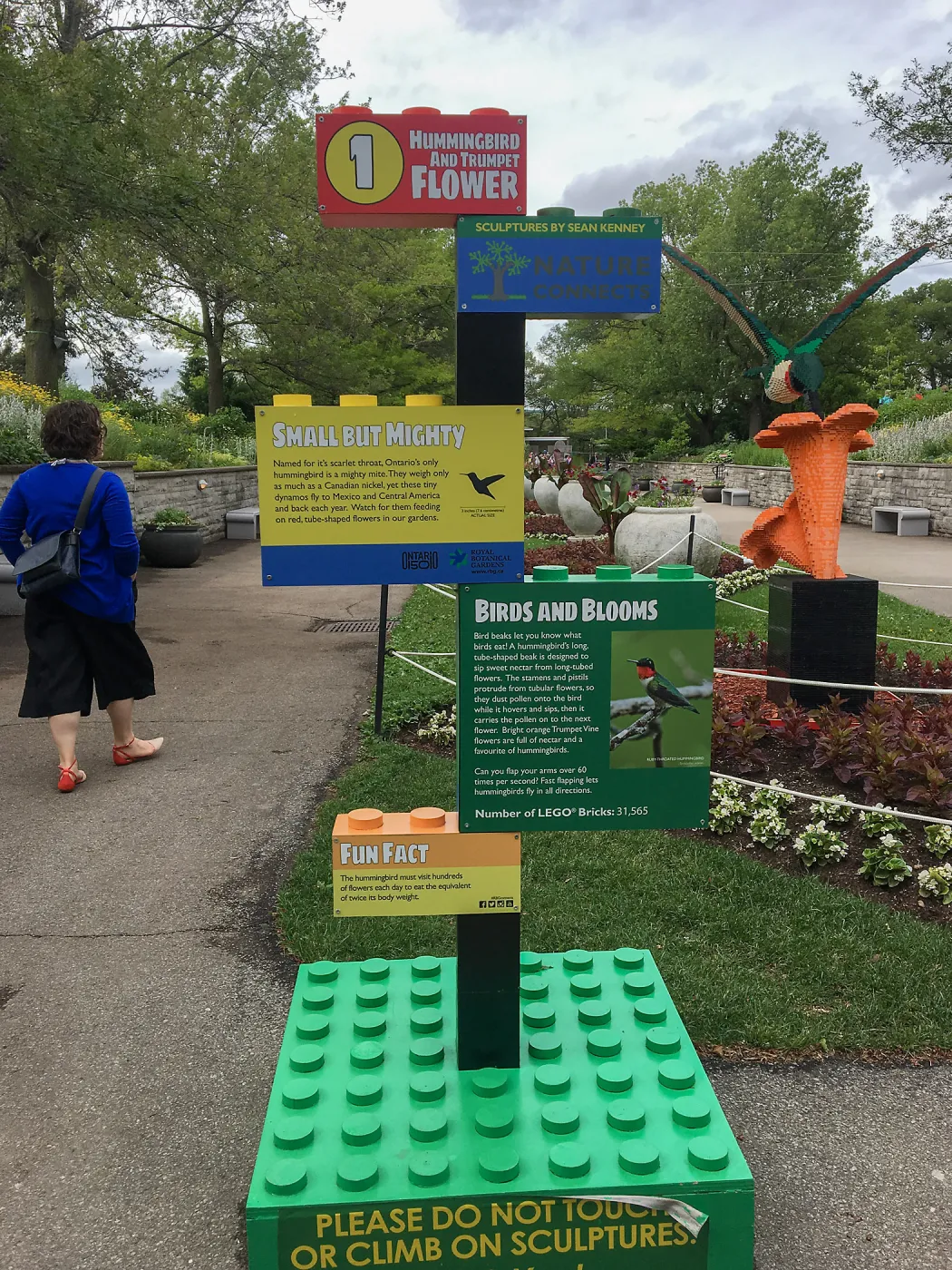 Royal Botanic Garden, Ontario, Canada, exhibit signage