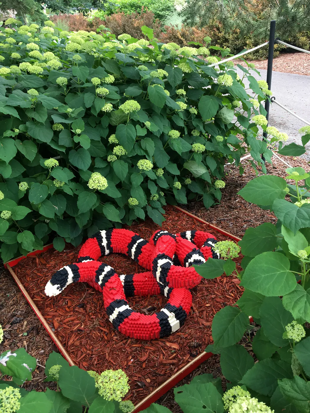Royal Botanic Garden, Ontario, Canada, Lego Snake in the Imagination Grove