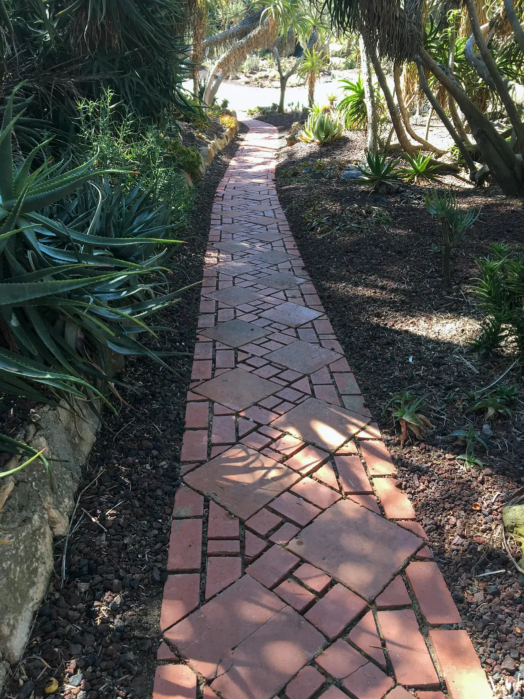 Path treatment at Lotusland