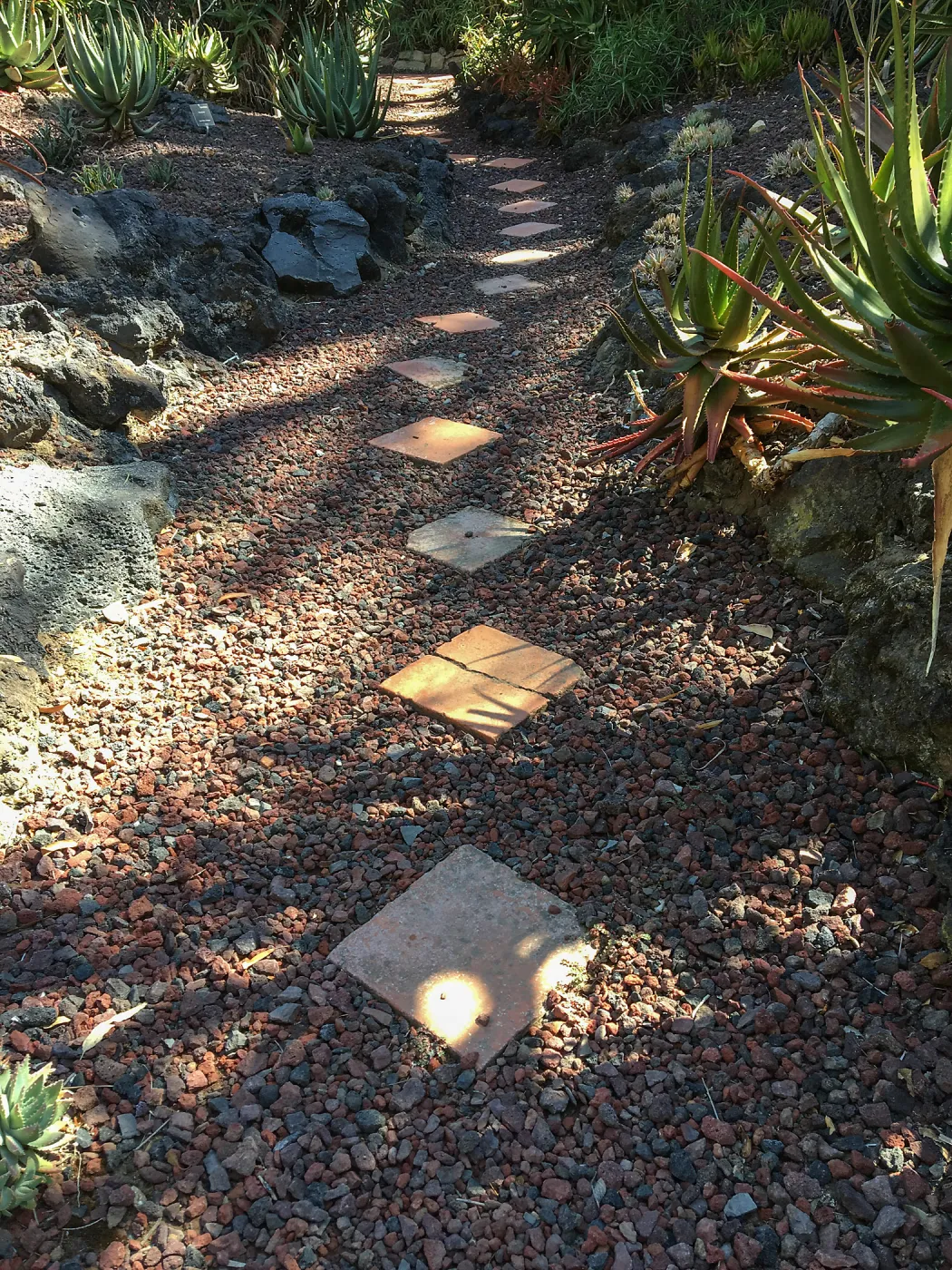 Path treatment at Lotusland