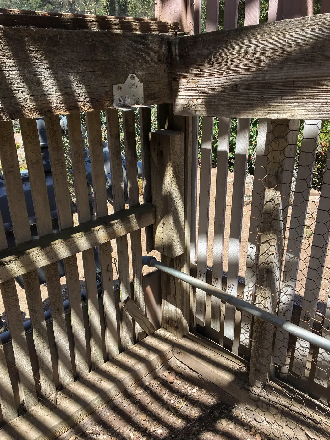 Repair of Garden Growers Lath House, northeast corner