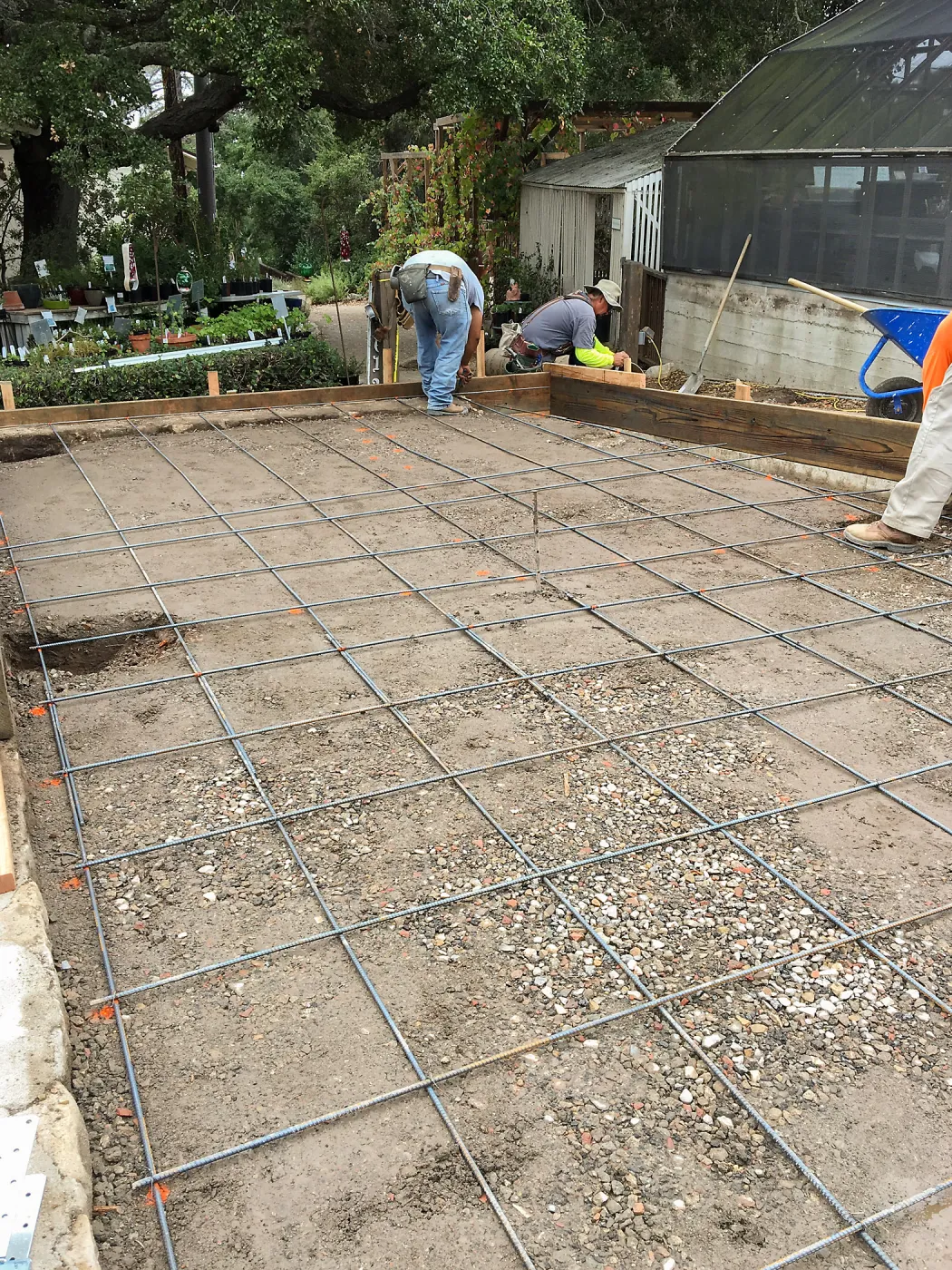 New patio construction, Garden Growers Nursery