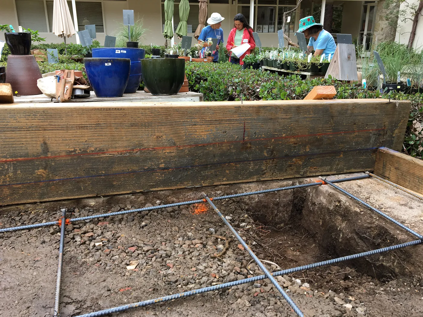 New patio construction, Garden Growers Nursery