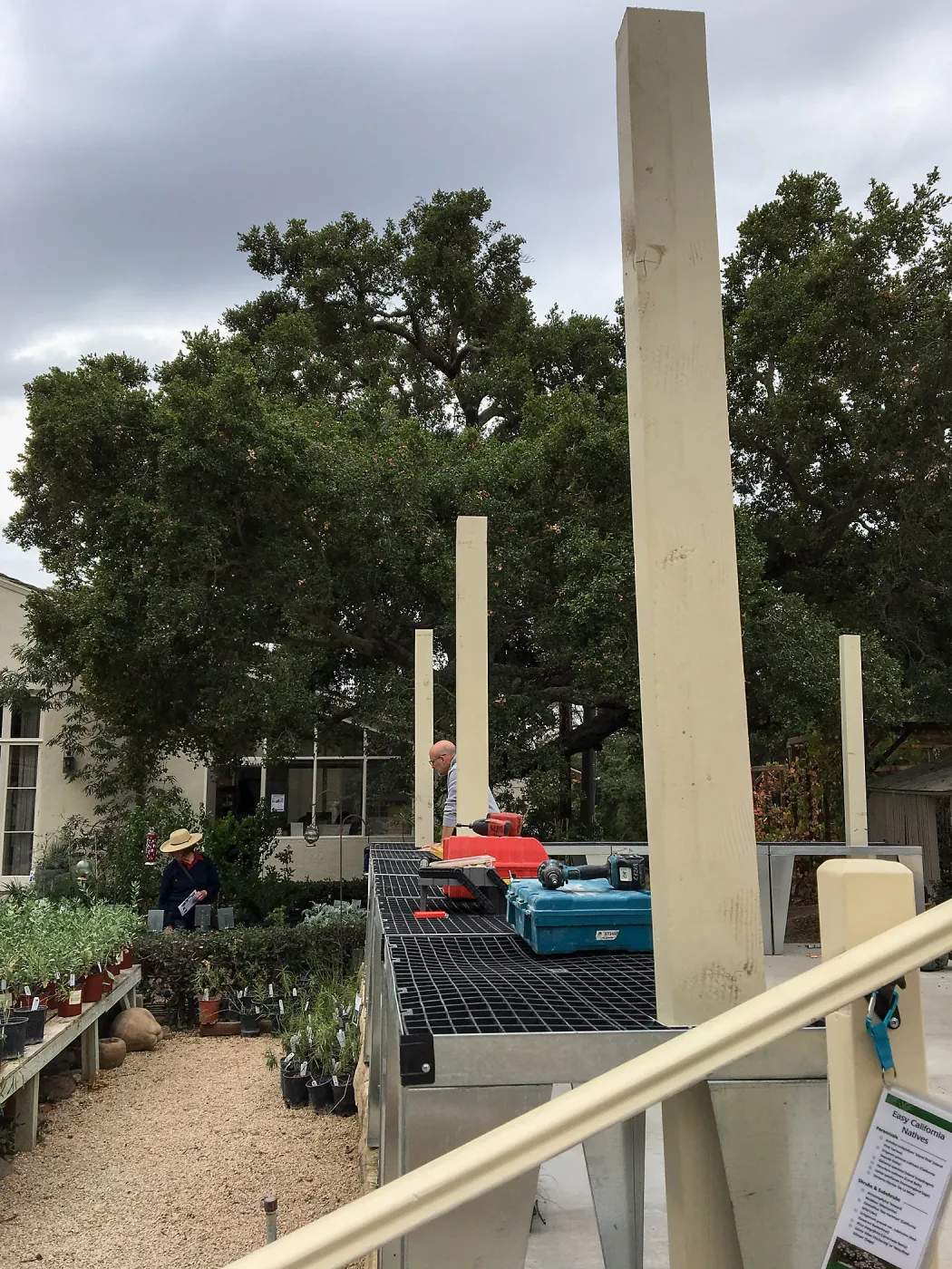 New tables, Garden Growers Nursery