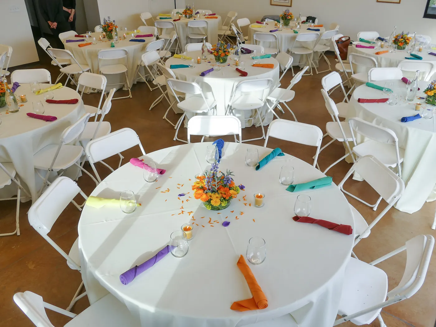 Private event setup in the Pritzlaff Conservation Center Gallery