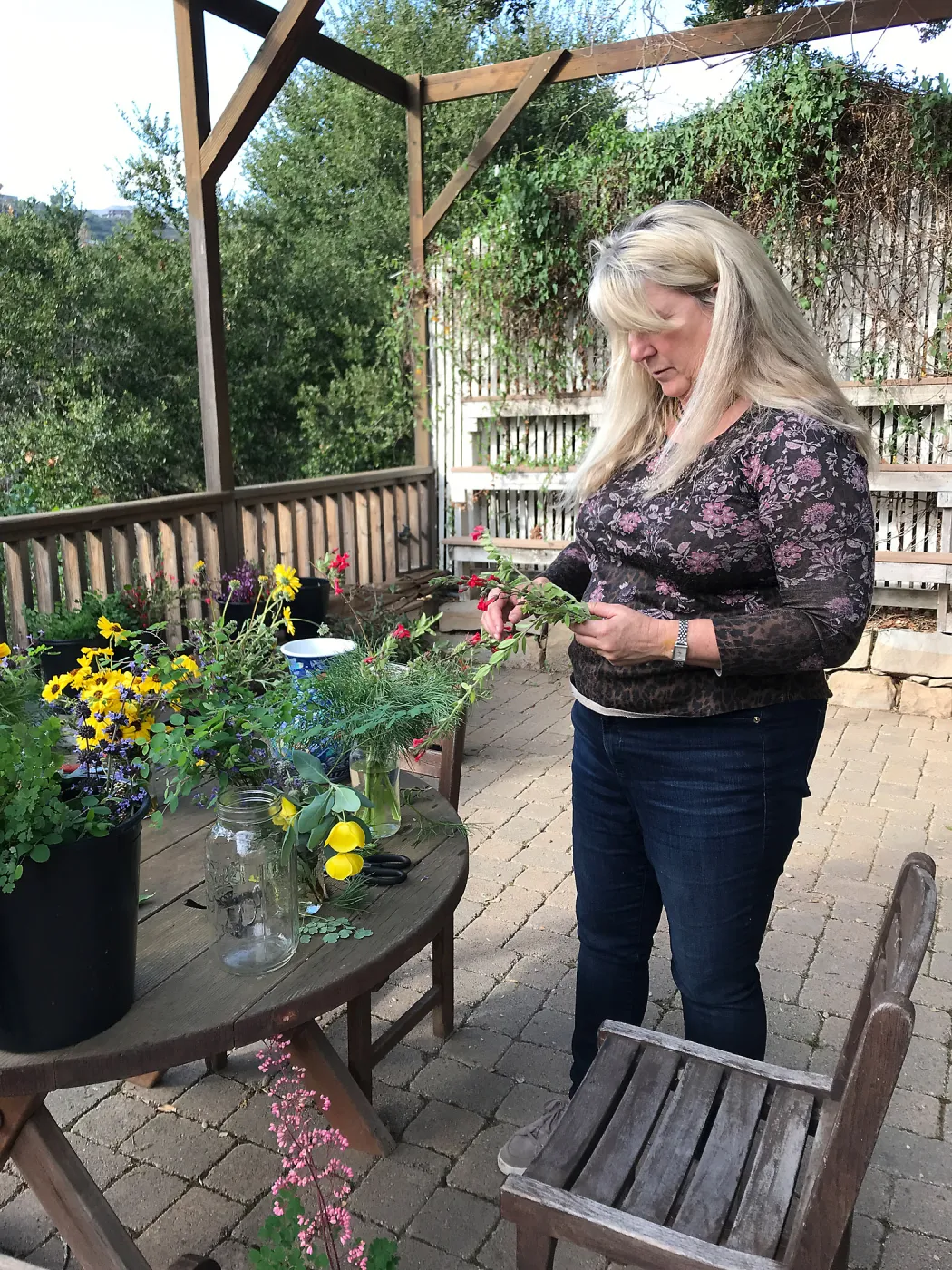 Bringing the Wild Inside floral arrangement workshop with Heather Wehnau-Federlein