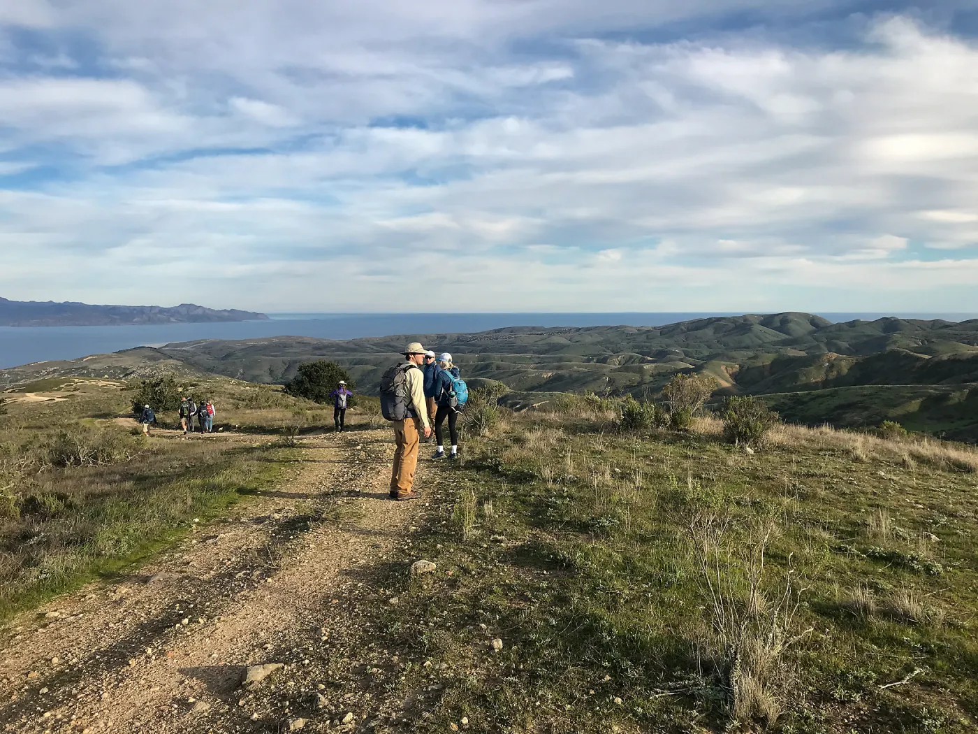View of Santa Cruz Island, Hike to Black Mountain