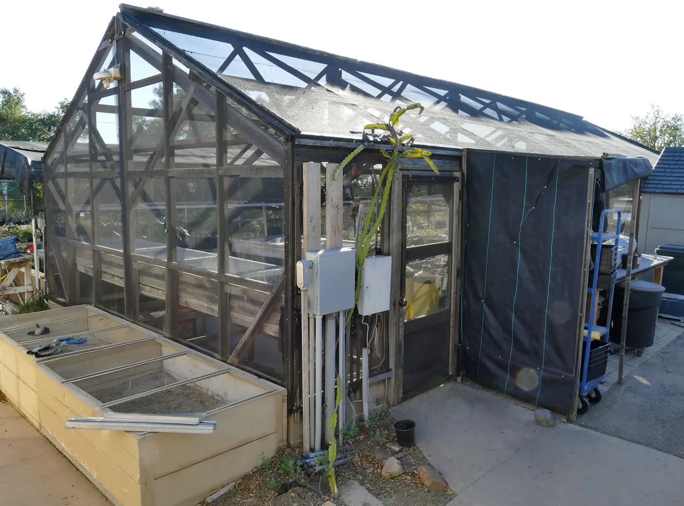 Northeast corner of the Liner House at Horticulture Unit
