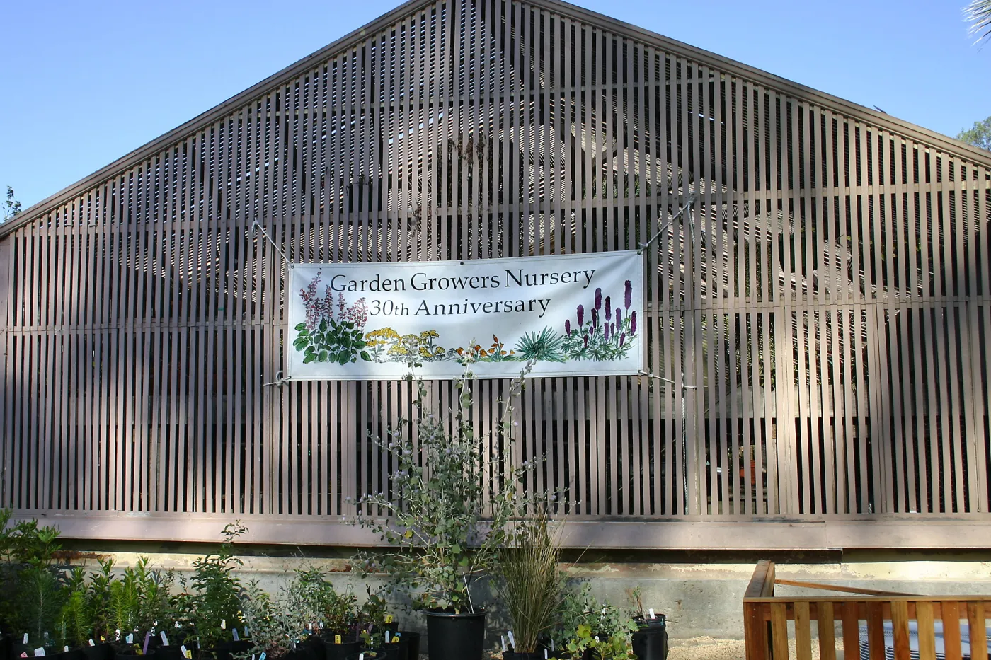 Garden Growers Nursery 30th Anniversary Banner