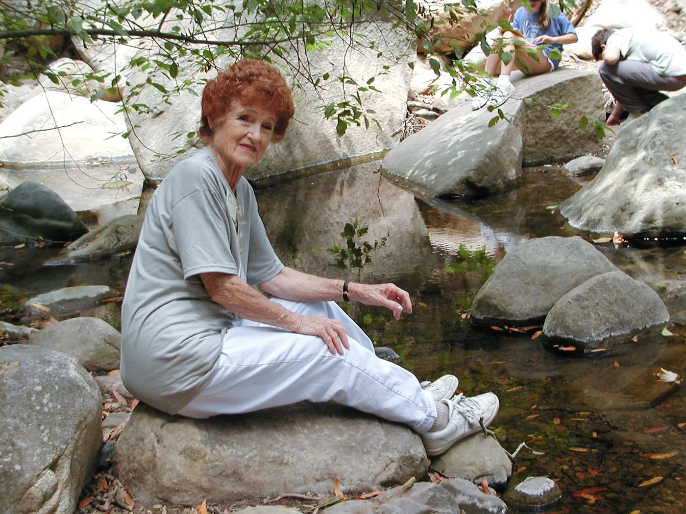 Summer Camp 2003, Jean B at creek