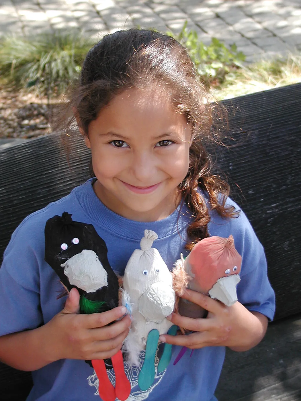 Summer Camp 2003, camper with junk birds