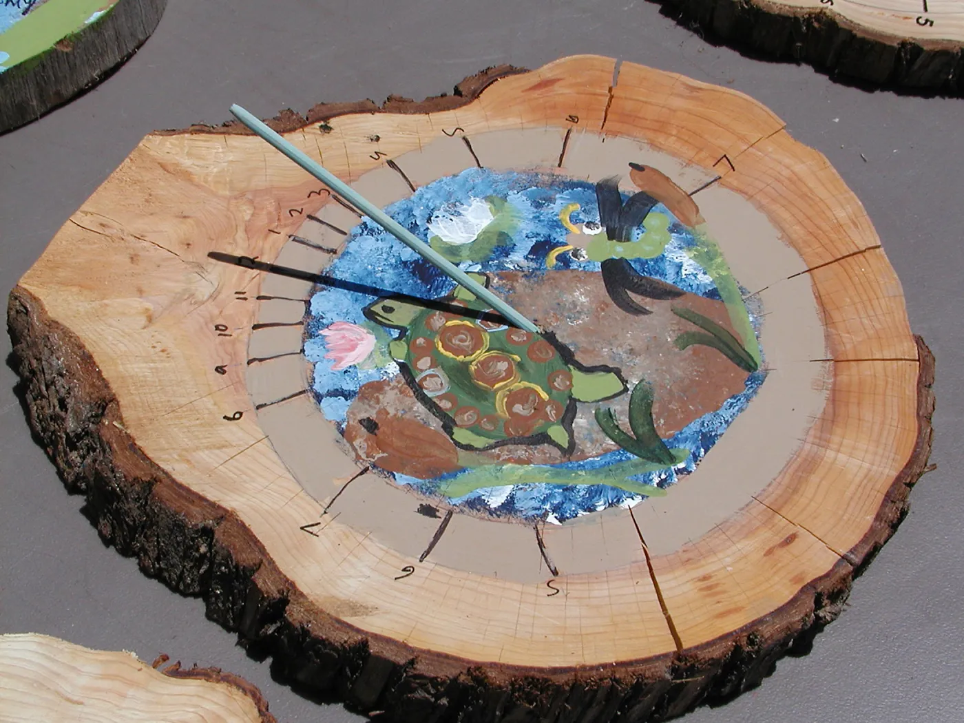 Summer Camp 2003, pond life sundial
