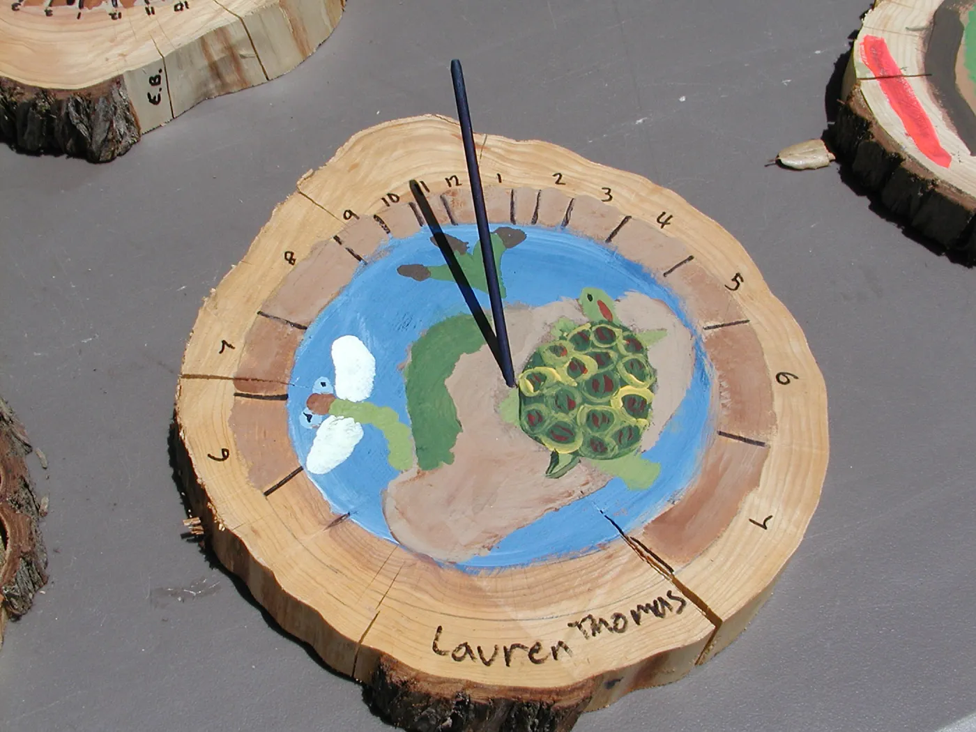 Summer Camp 2003, pond life sundial