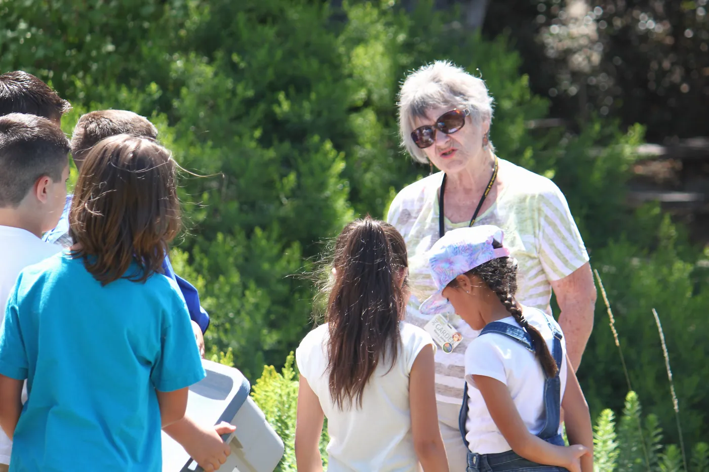 Docent led Chumash Uses of Plants tour for 2nd graders from Norman Brekke School