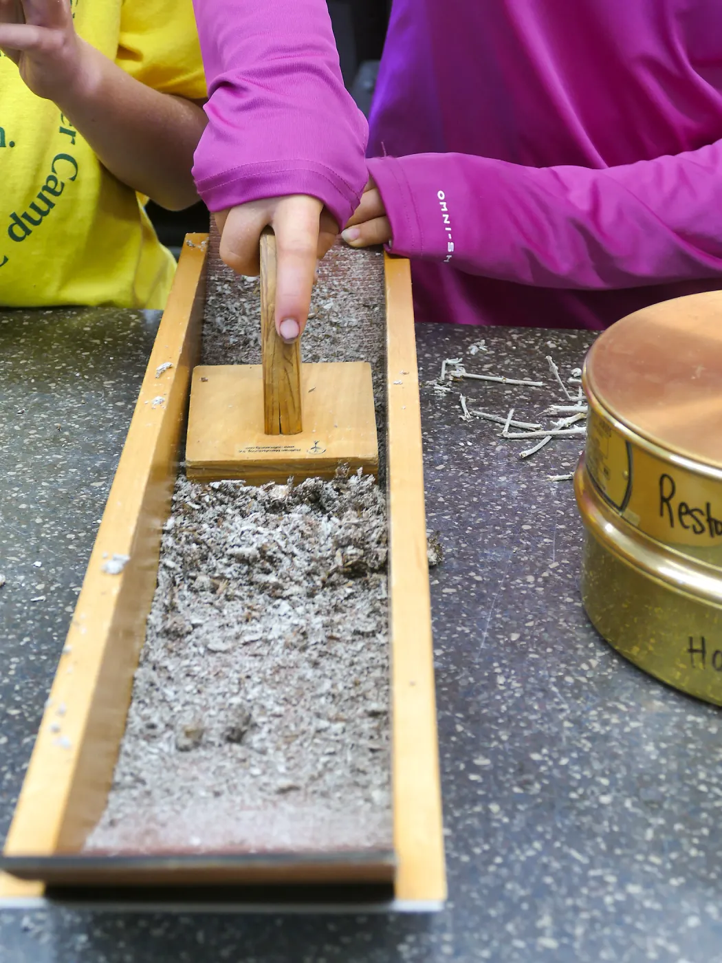 Jr. Naturalist Summer Camp Seed Cleaning Activity