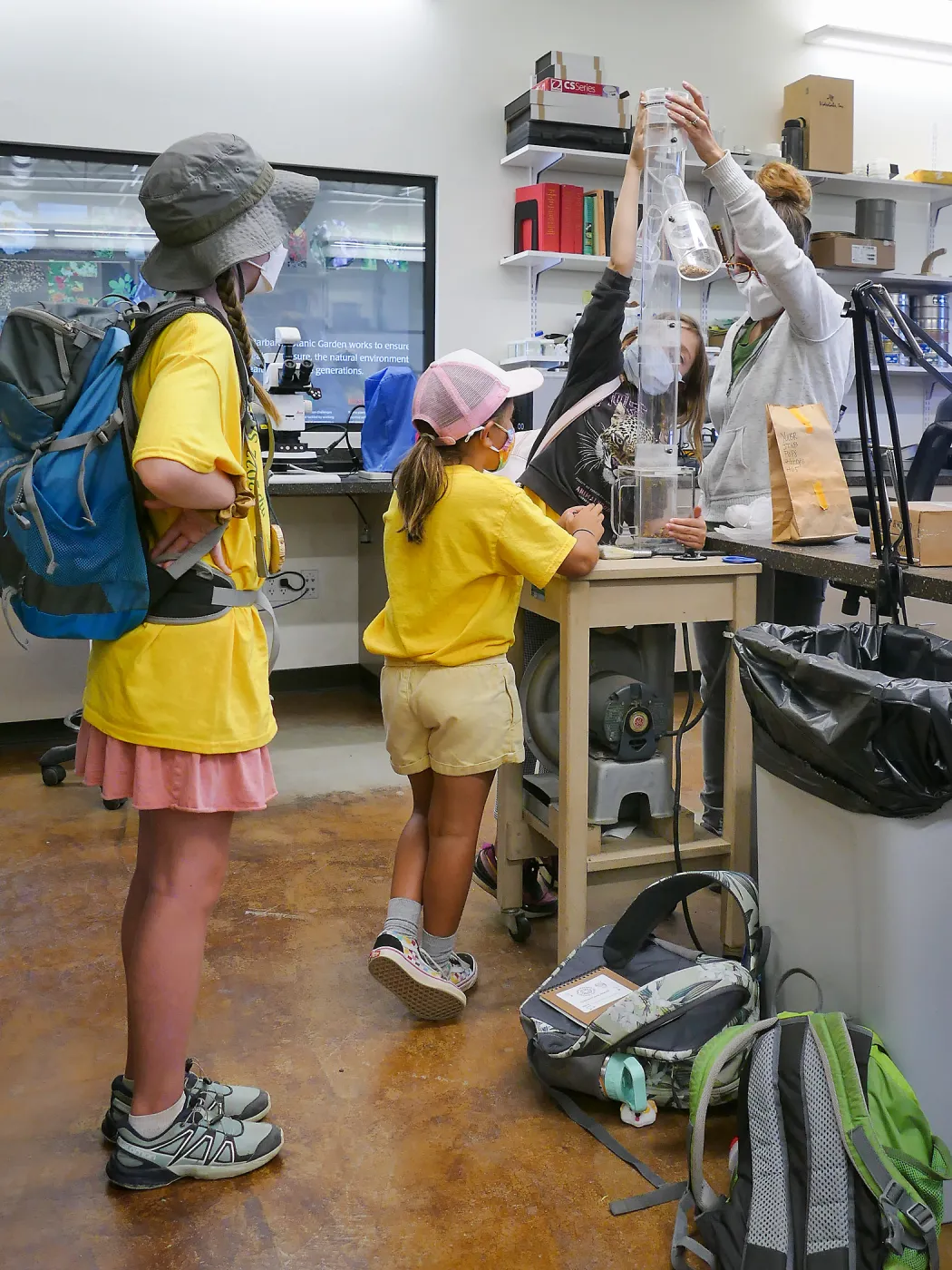 Jr. Naturalist Summer Camp Seed Cleaning Activity