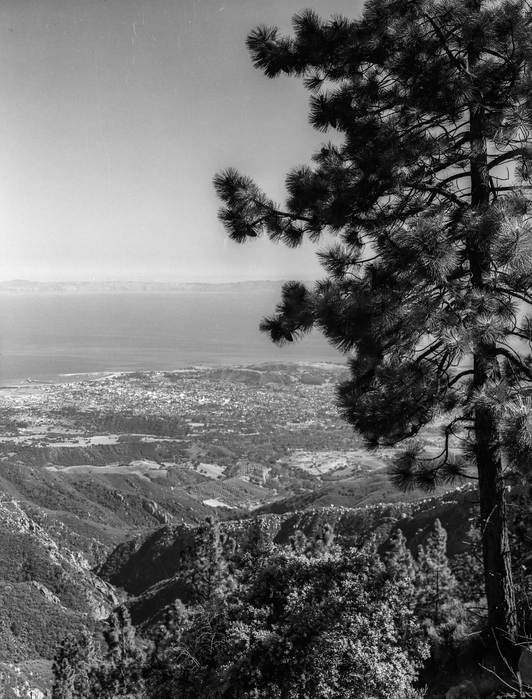 Camino Cielo-View of Santa Barbara from La Cumbre Peak