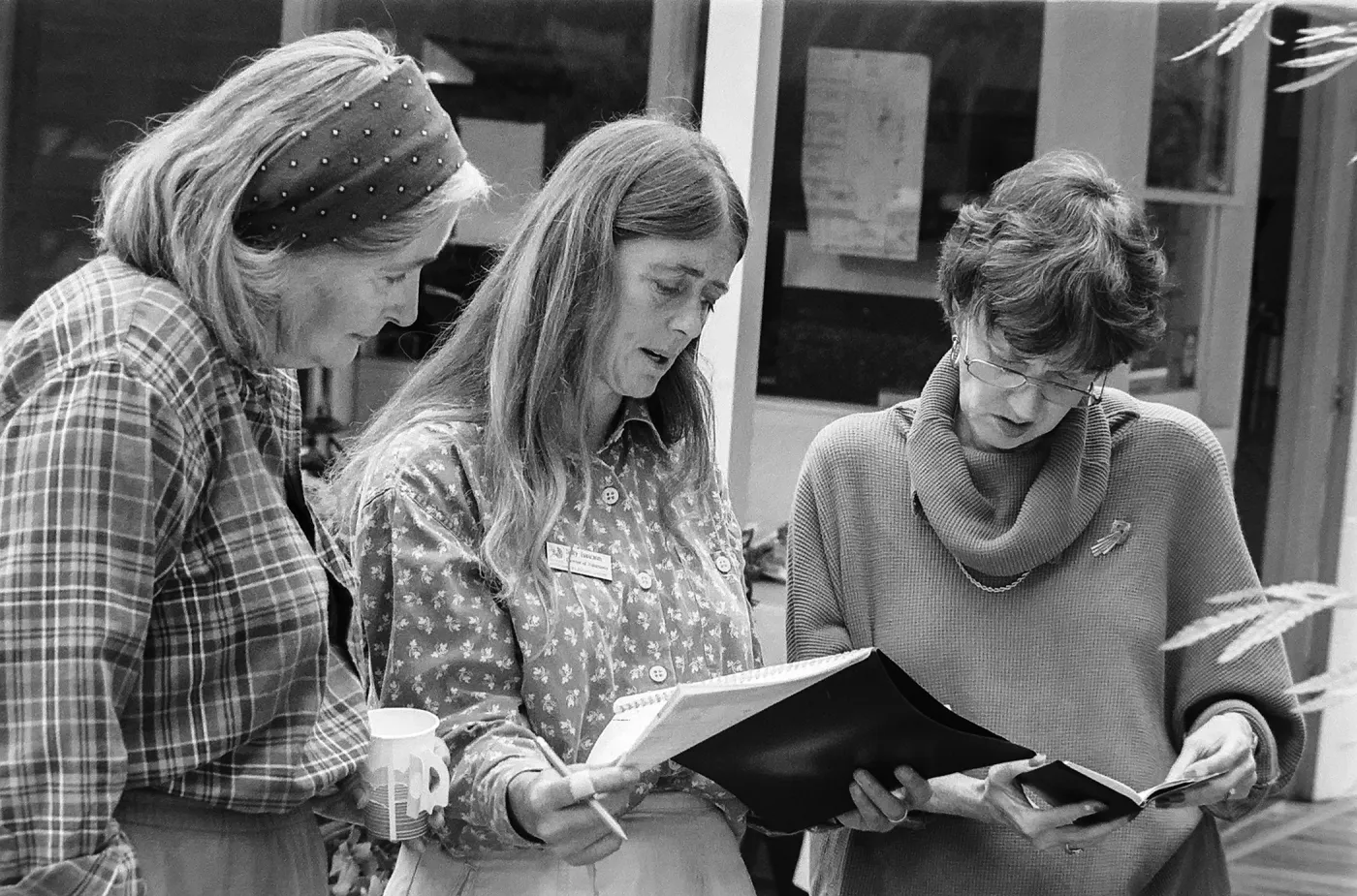 Nancy Huebner, Sally Isaacson, and ?