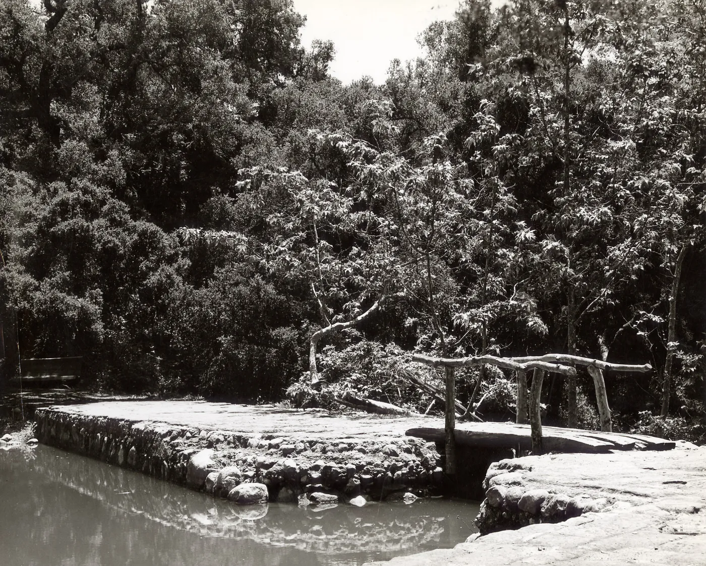 pool behind Mission Dam, SBBG