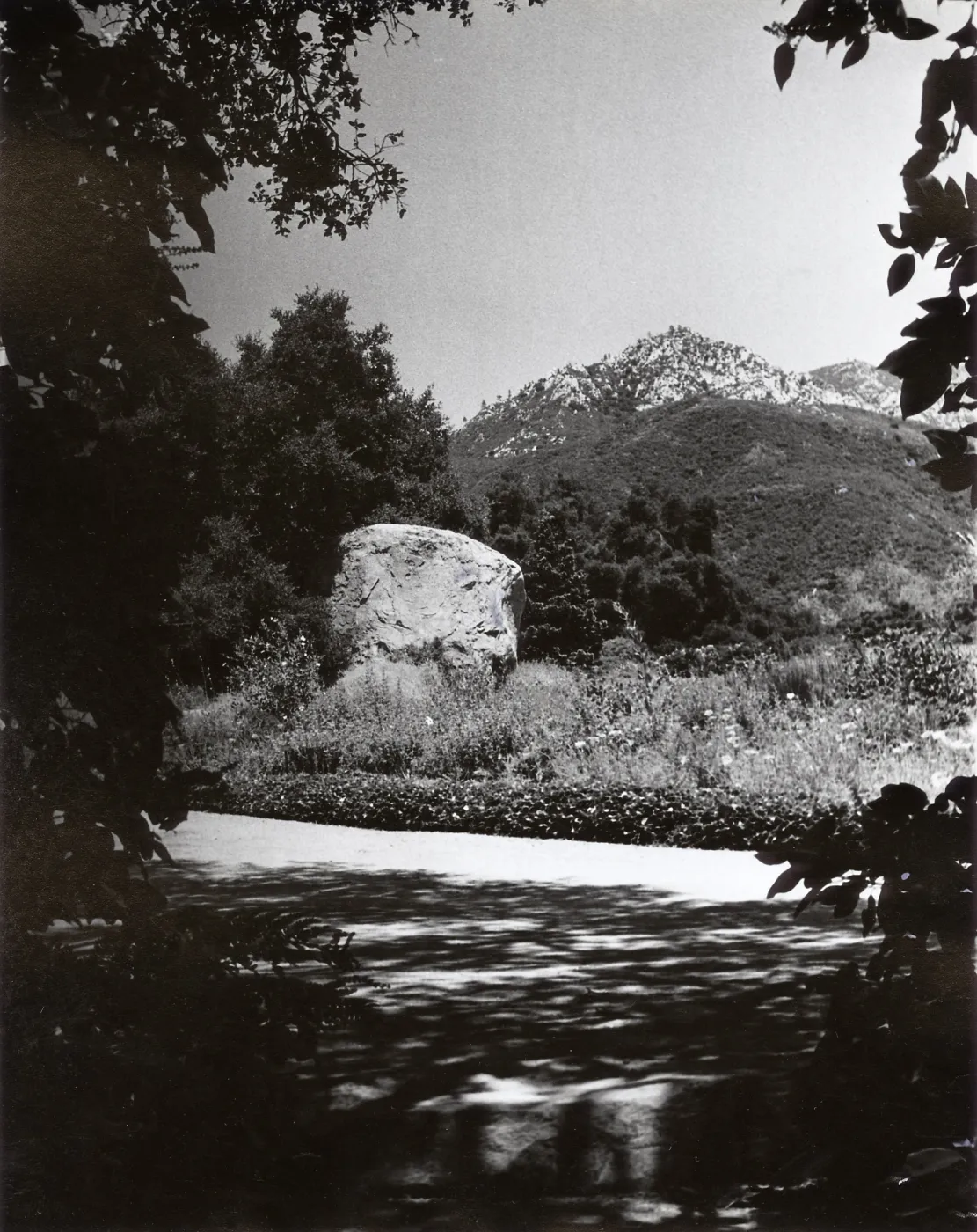 SBBG, Blaksley Boulder, mountain view