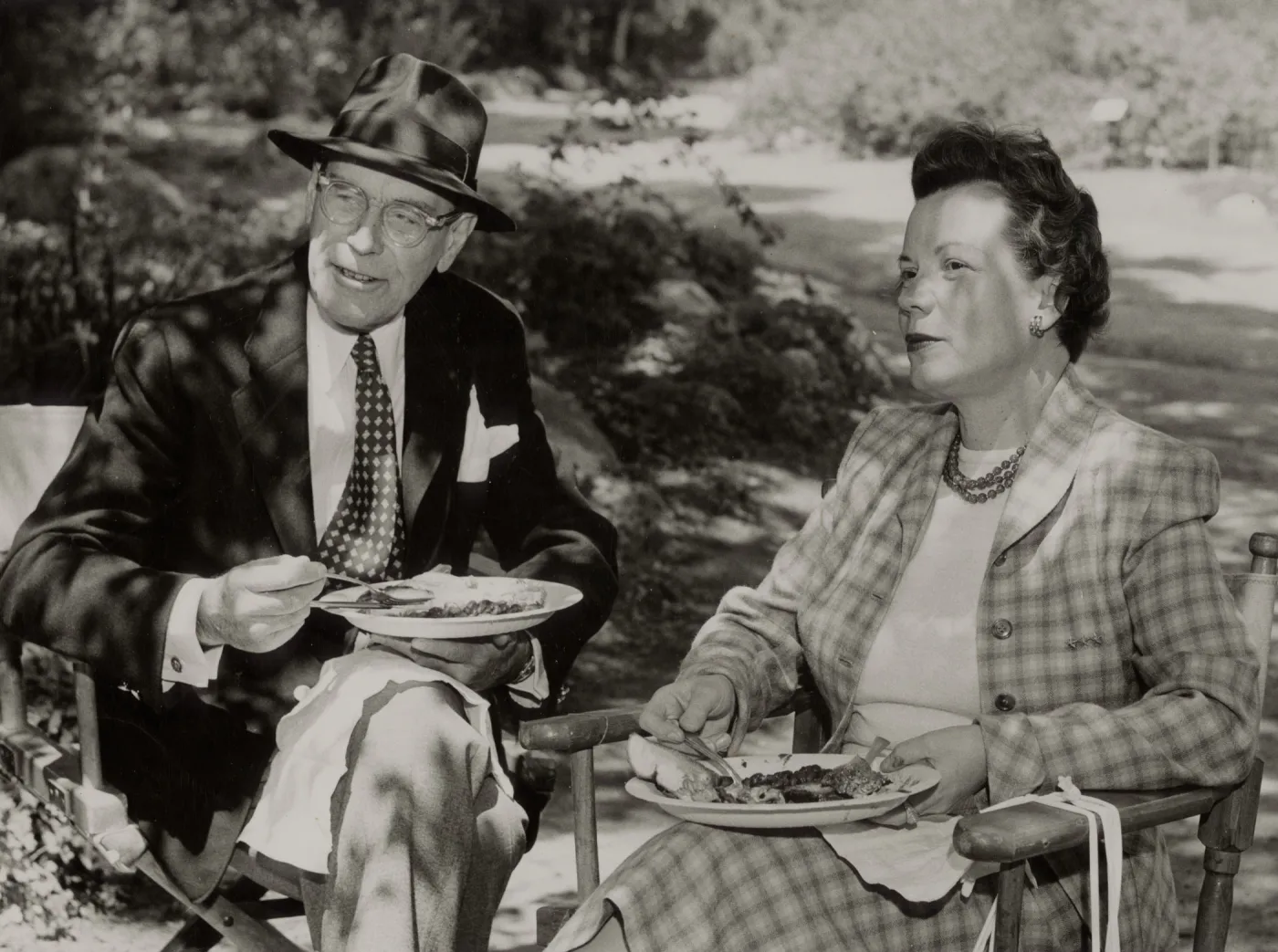 Admiral and Mrs. Glassford at Members Day