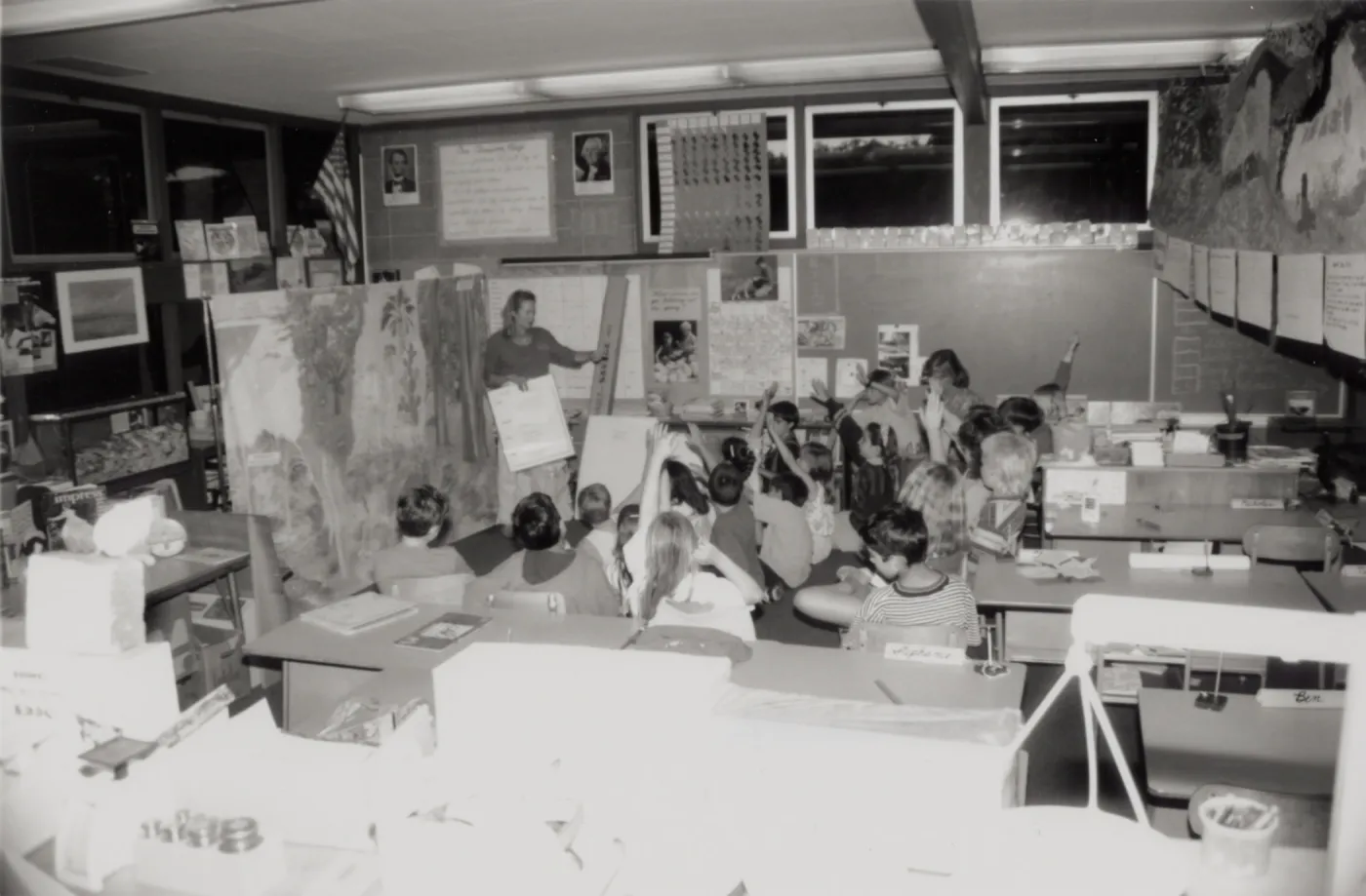 Docent Nancy Abernathy, Happenin' Habitat 1992, Monte Vista School