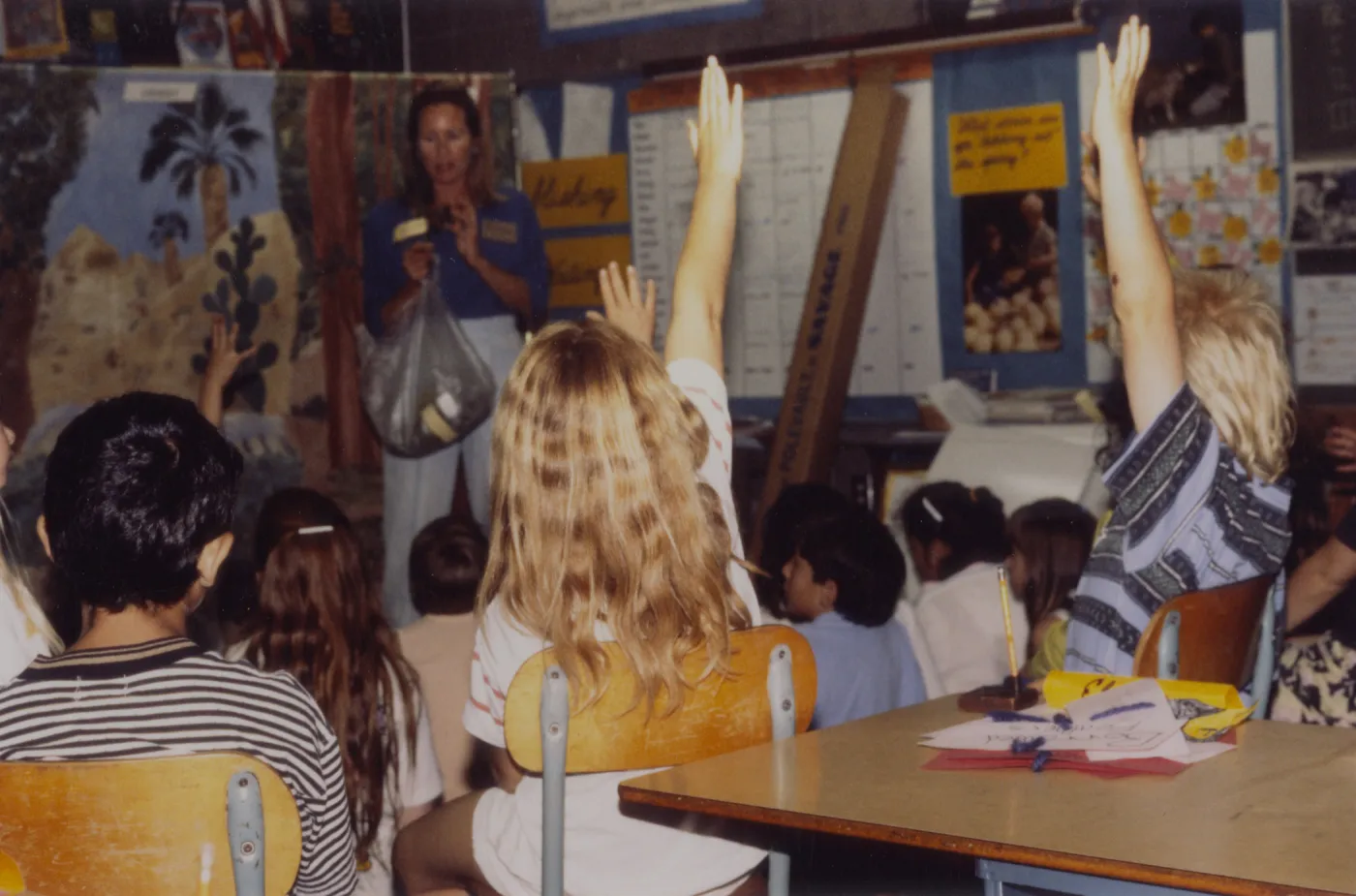 Docent Nancy Abernathy, Happenin' Habitat 1992, Monte Vista School