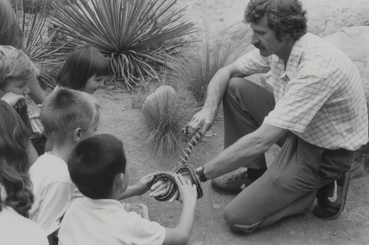 snake demonstration at SBBG