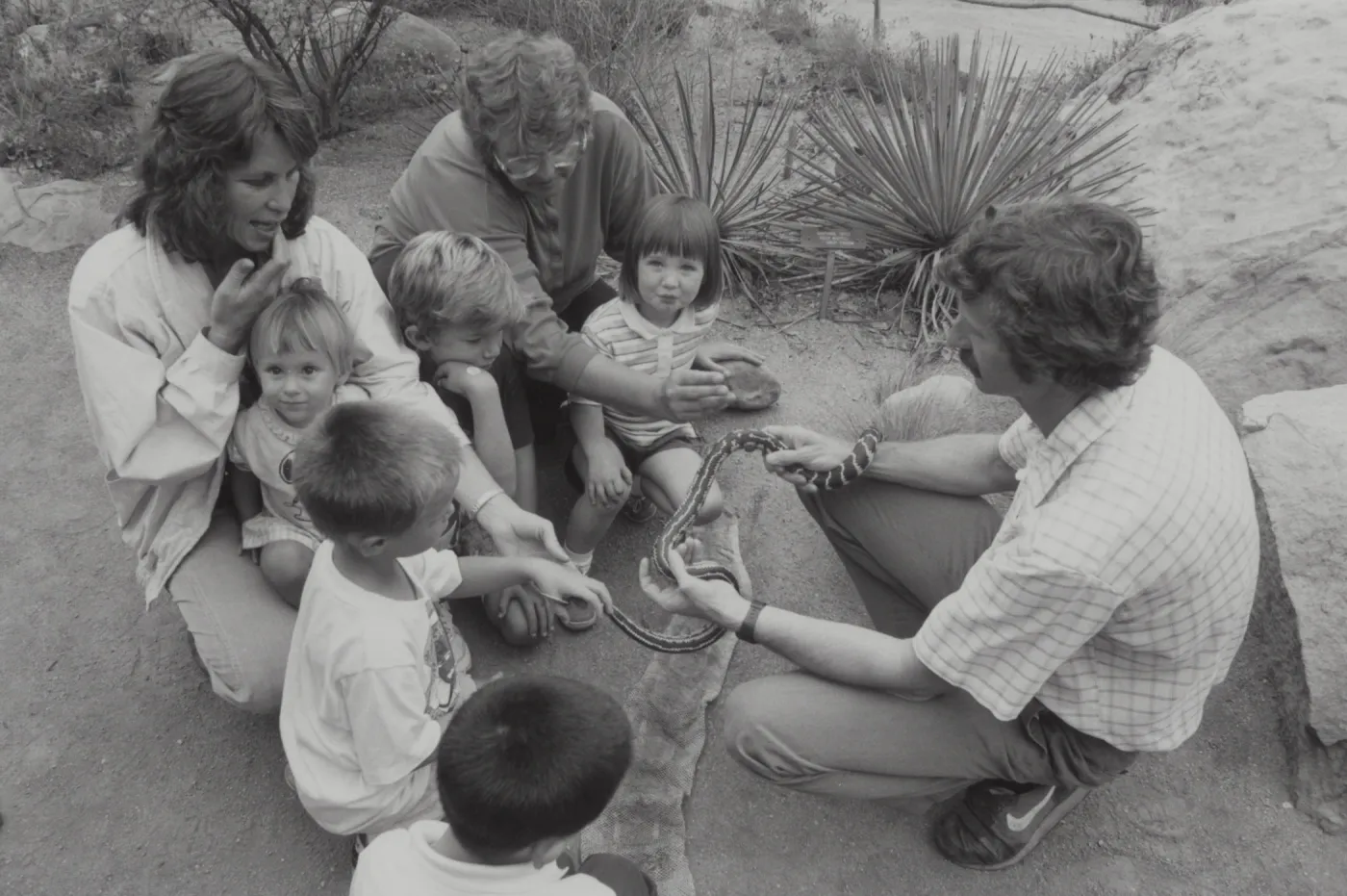 snake demonstration at SBBG