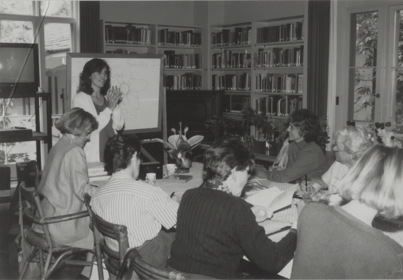 Mary Carroll teaching a class