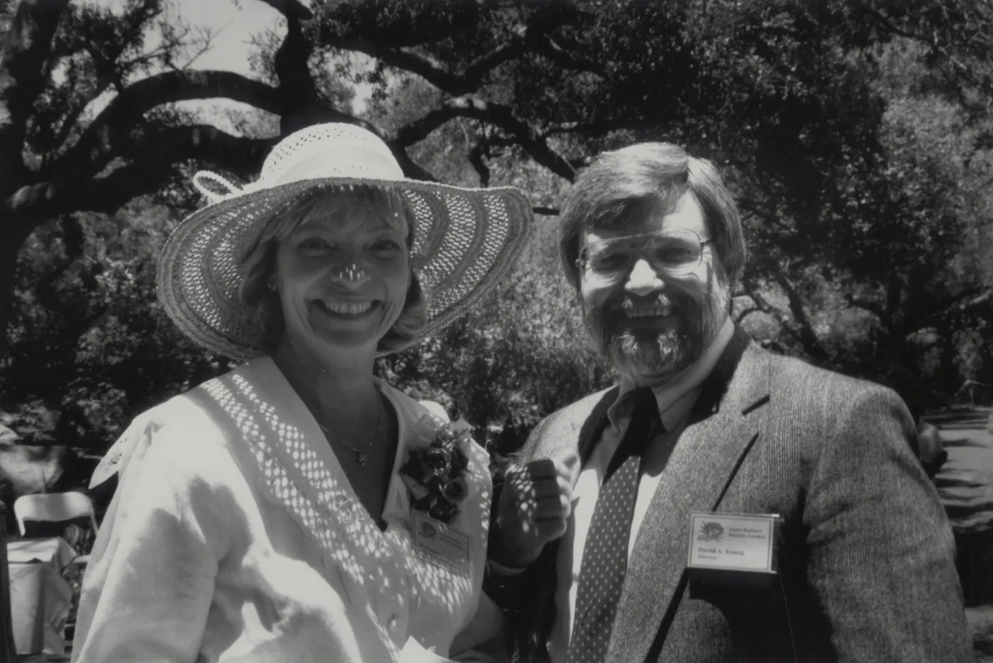 Rosemary S. Whitney, Director of Development, and David Young, Director, Members' Day 1990