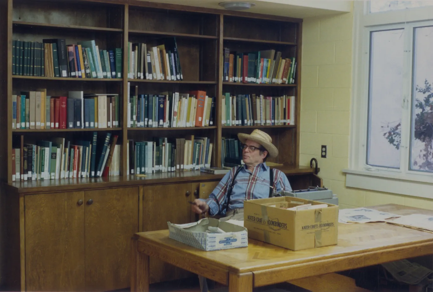 Clifton Smith in Herbarium Office