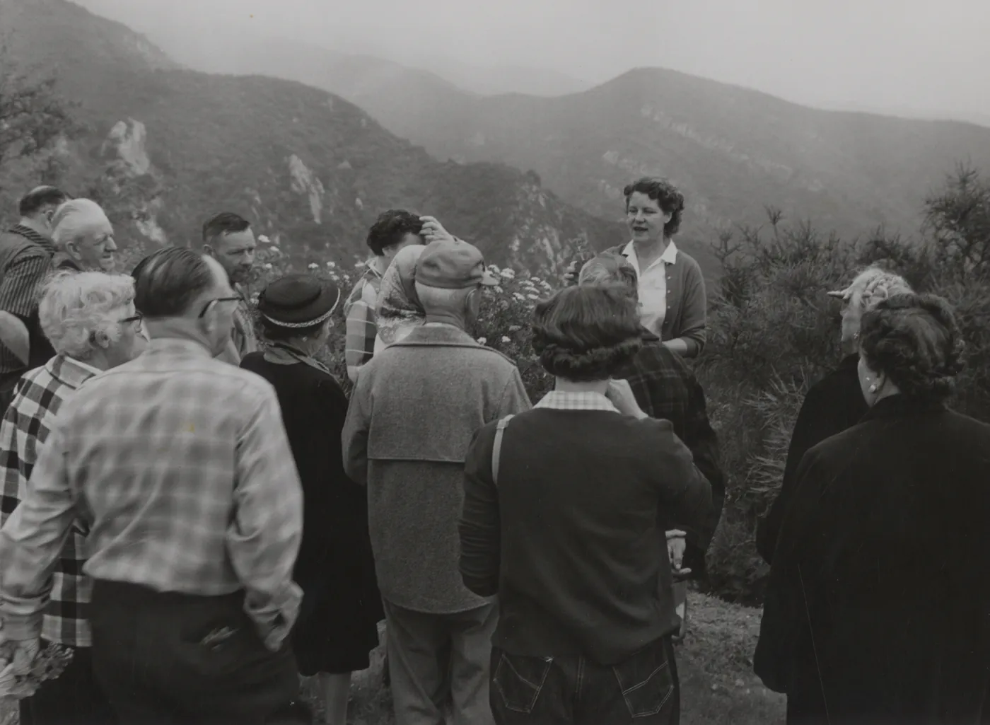 Katherine Muller field trip to the Santa Ynez mountains
