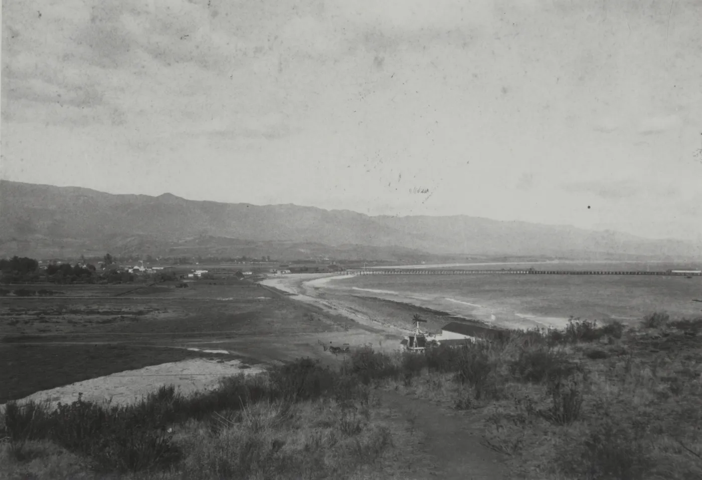 Santa Barbara coastline, circa 1880