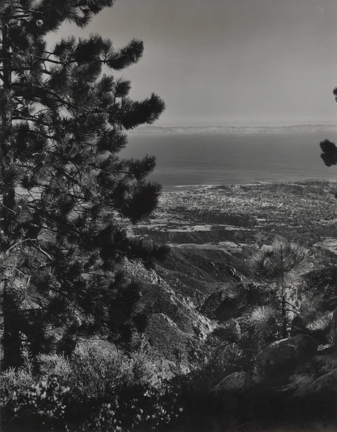 Santa Barbara and Santa Cruz Island from Camino Cielo