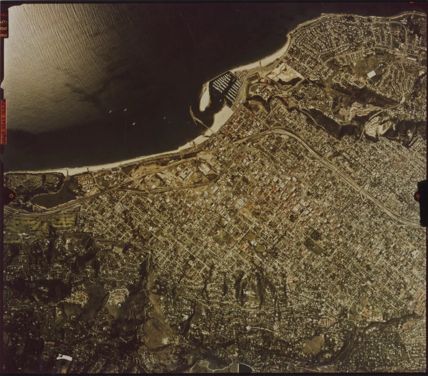 Santa Barbara coastline, aerial survey