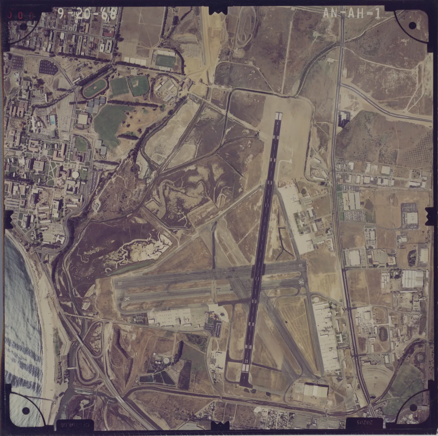 Aerial view of Santa Barbara airport