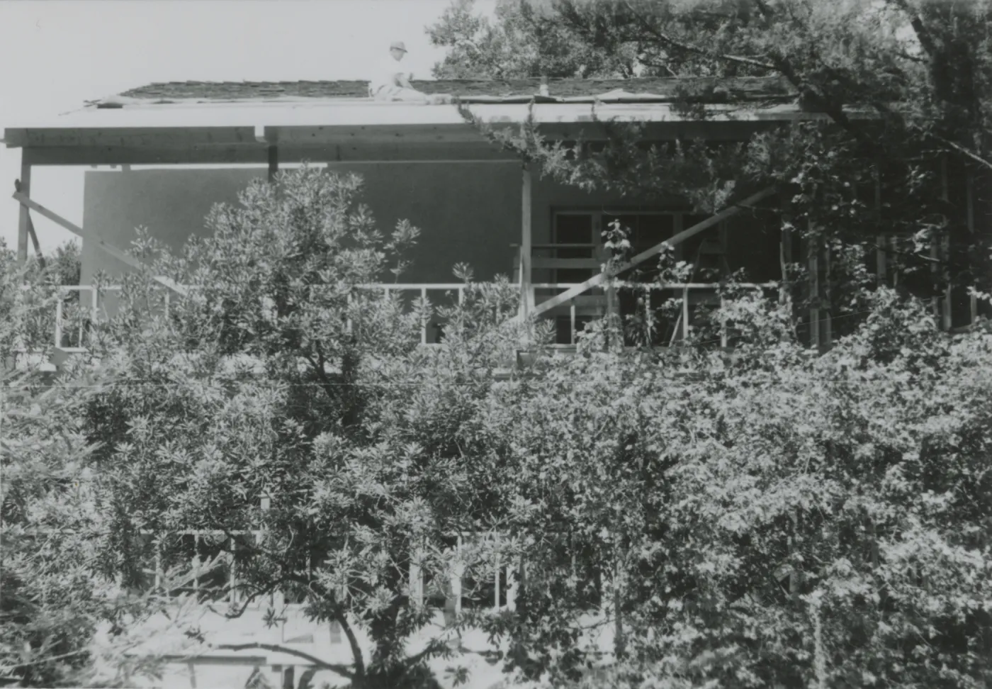 East Wing construction, addition to the Blaksley Library