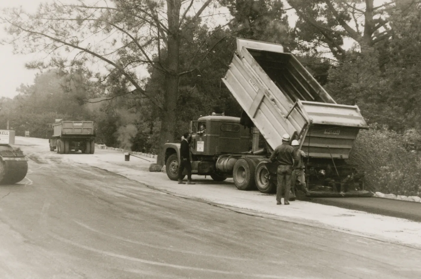 paving the Parking lot, 1968