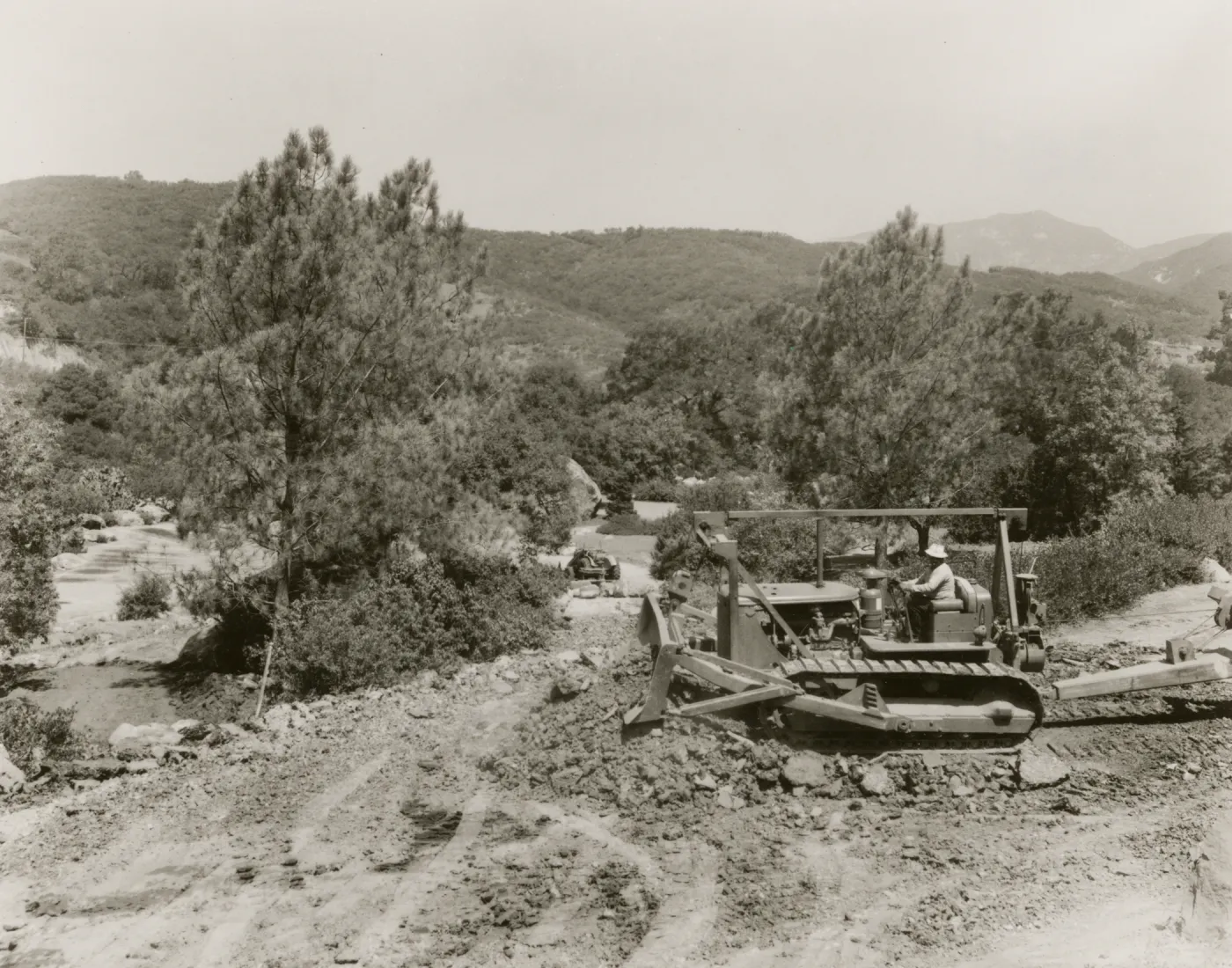 Construction of Parking Lot and new Garden Entrance, 1947