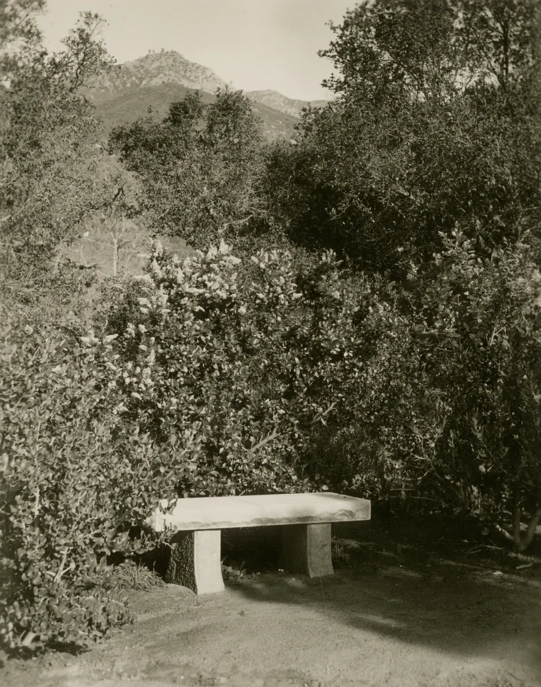 small stone bench