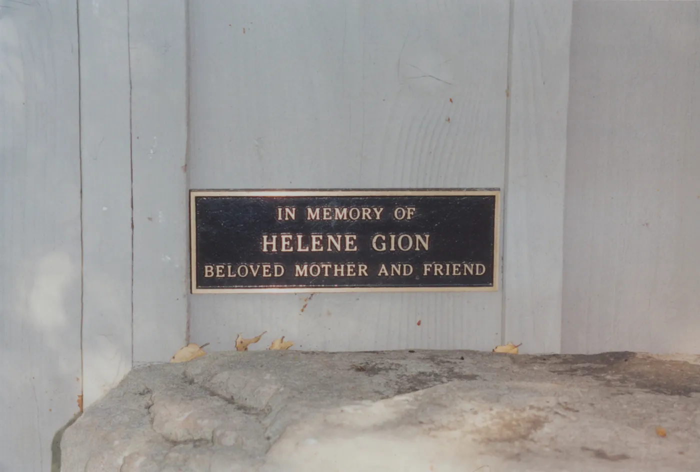Helene Gion Bench, 1995, at Information Kiosk