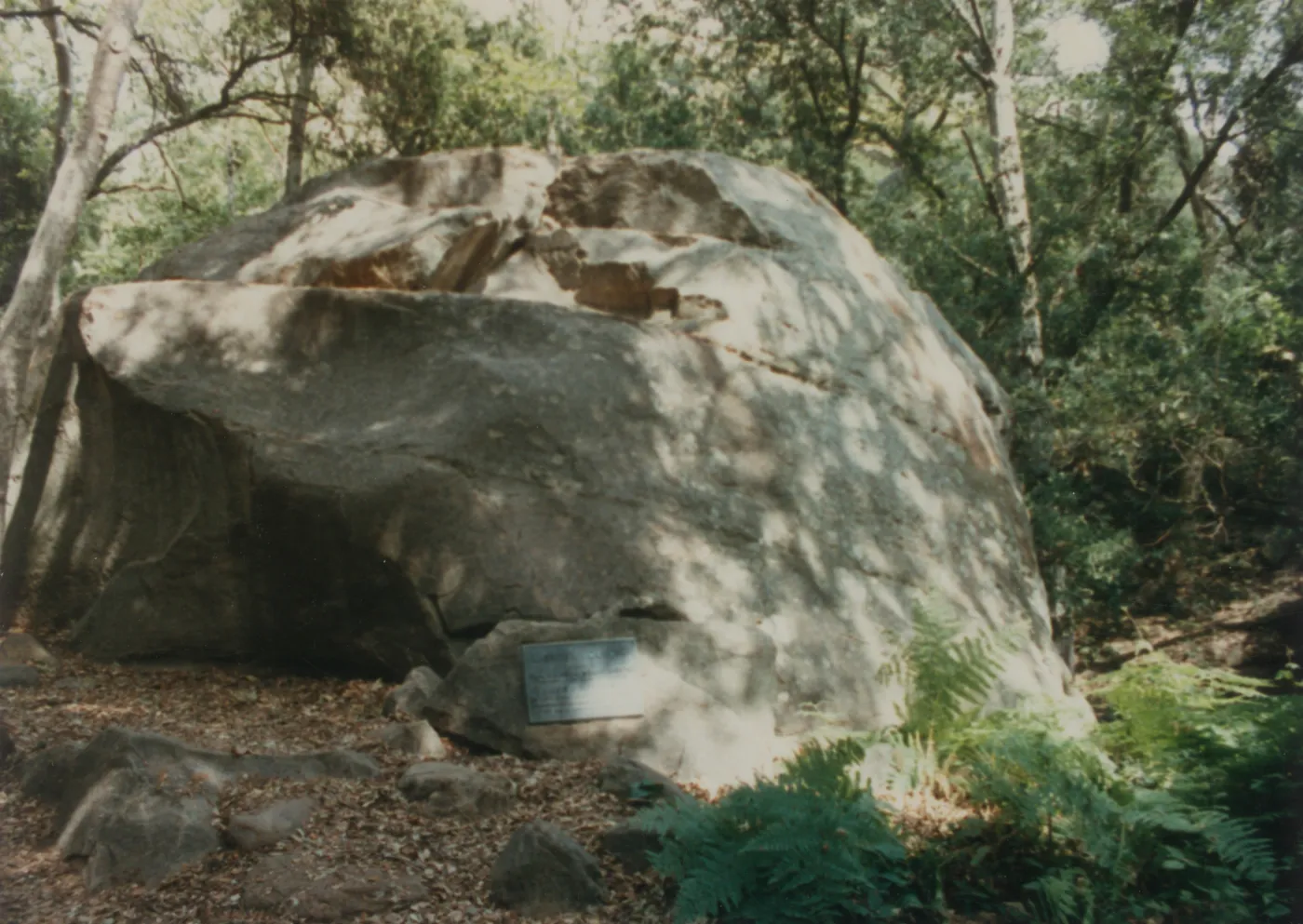 William Lassiter Plaque, 1959, on Lassiter Boulder