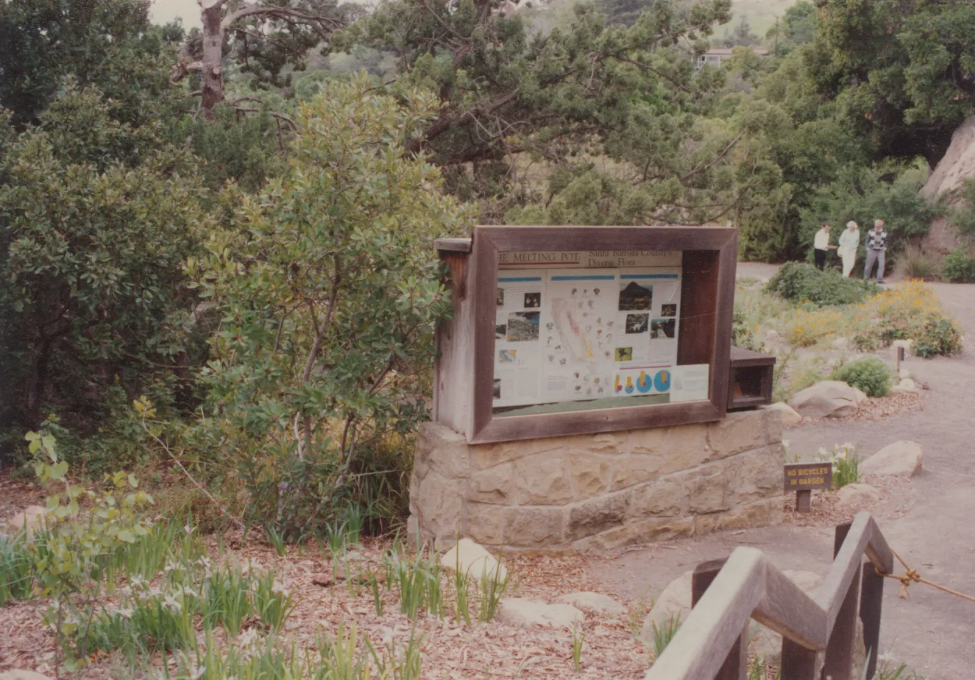 Bulletin Board at Old Entrance, Men's Garden Club, 1974